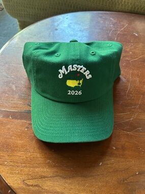 Masters Green Embroidered Logo Cap